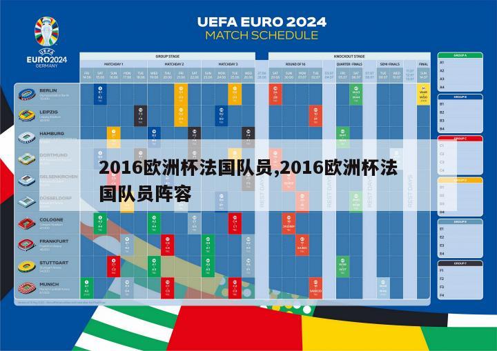 2016欧洲杯法国队员,2016欧洲杯法国队员阵容