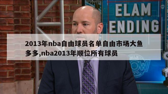 2013年nba自由球员名单自由市场大鱼多多,nba2013年顺位所有球员